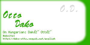 otto dako business card